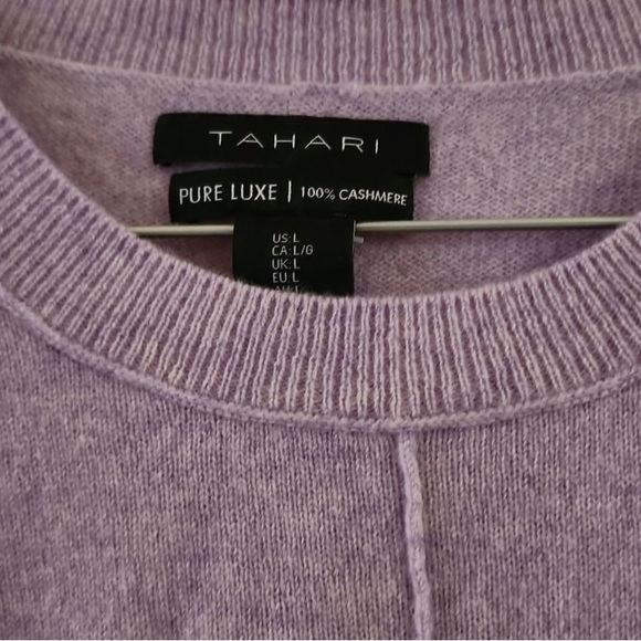 Tahari Tops - Tahari Purple Pure Luxe Sweater Large